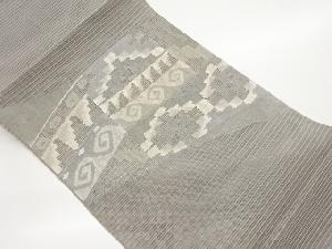 絽幾何学模様織出し名古屋帯